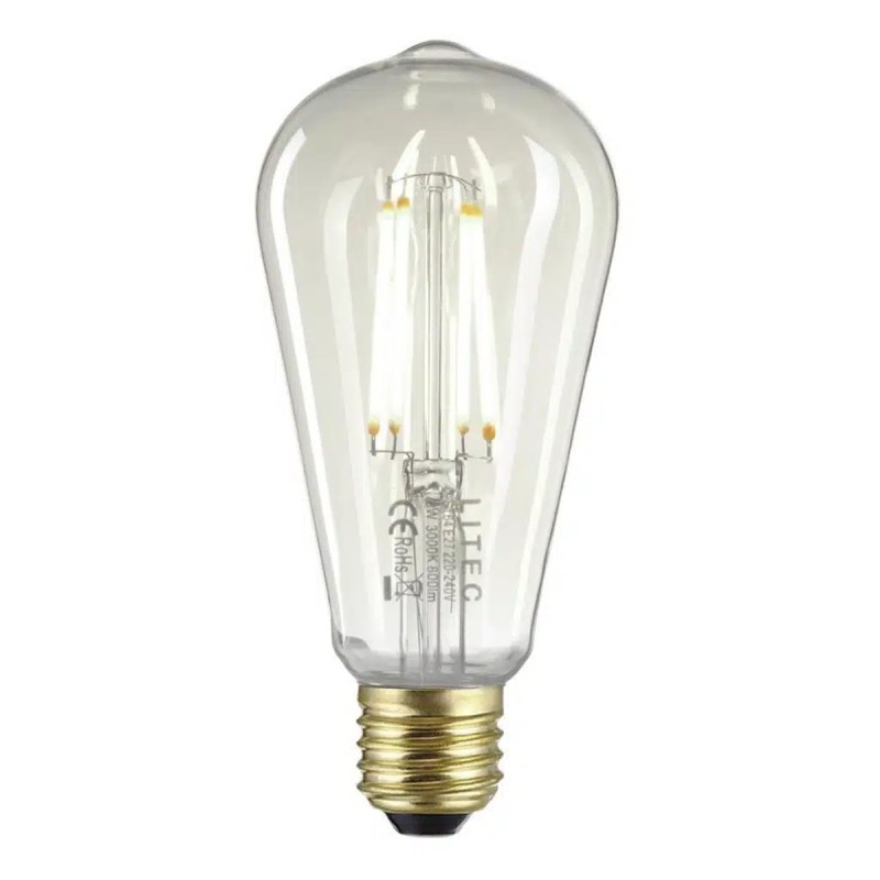 Żarówka Litec LED E27 - 7 W - Edison - Przezroczysta