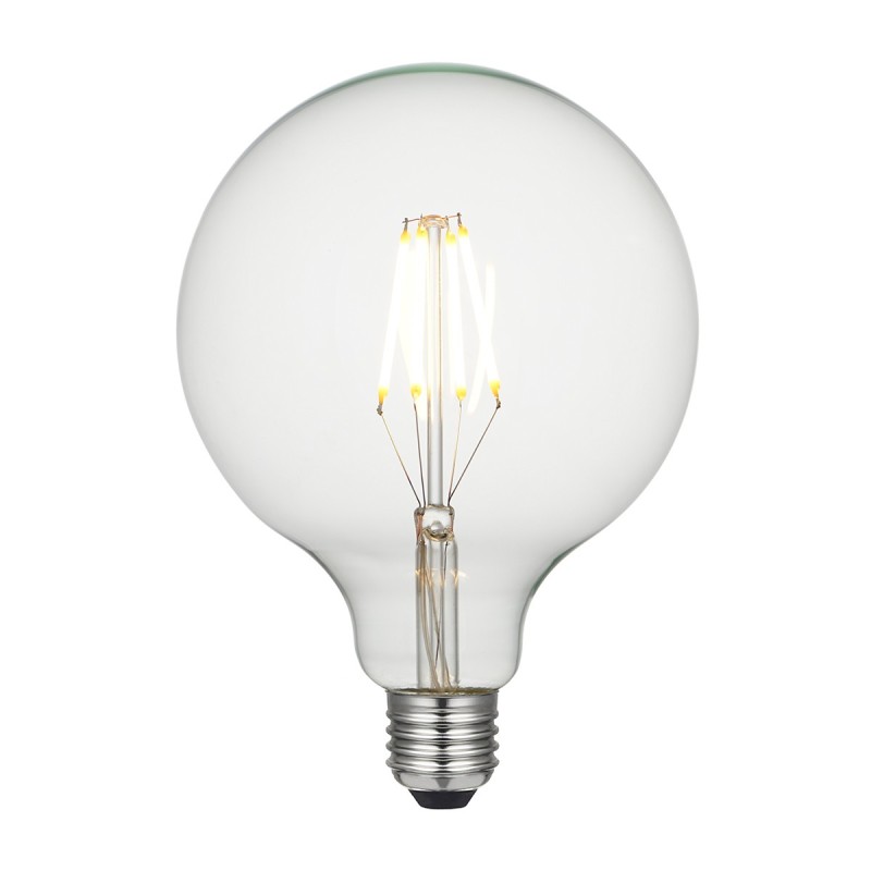 Duża żarówka Litec LED E27 - 8 W - Kula - Przezroczysta