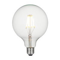 Duża żarówka Litec LED E27 - 8 W - Kula - Przezroczysta