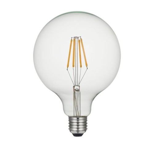 Duża żarówka Litec LED E27 - 8 W - Kula - Przezroczysta