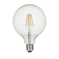 Duża żarówka Litec LED E27 - 8 W - Kula - Przezroczysta