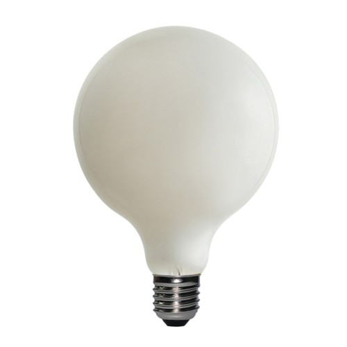 Duża żarówka Litec LED E27 - 8 W - Kula - Opalowa