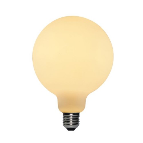 Duża żarówka Litec LED E27 - 8 W - Kula - Opalowa