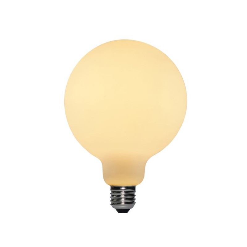 Duża żarówka Litec LED E27 - 8 W - Kula - Opalowa