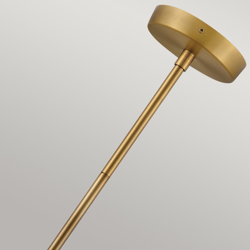 Średnia lampa wisząca Cedric - 2 źródła światła - Lakierowany mosiądz
