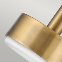 Średnia lampa wisząca Cedric - 2 źródła światła - Lakierowany mosiądz