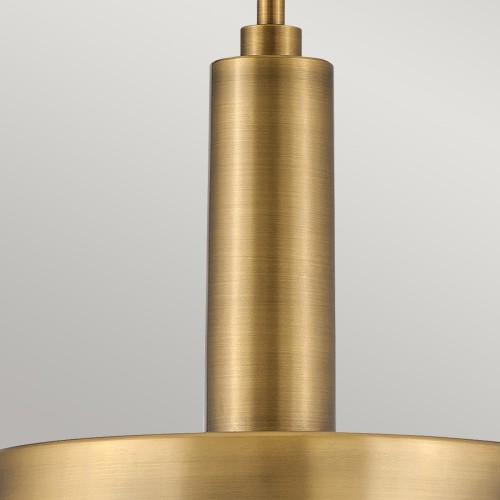 Średnia lampa wisząca Cedric - 2 źródła światła - Lakierowany mosiądz
