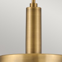 Średnia lampa wisząca Cedric - 2 źródła światła - Lakierowany mosiądz