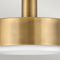 Średnia lampa wisząca Cedric - 2 źródła światła - Lakierowany mosiądz