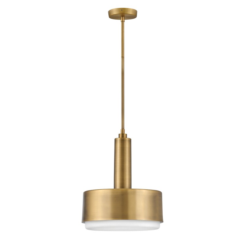 Średnia lampa wisząca Cedric - 2 źródła światła - Lakierowany mosiądz