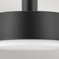 Średnia lampa wisząca Cedric - 2 źródła światła - Czarny