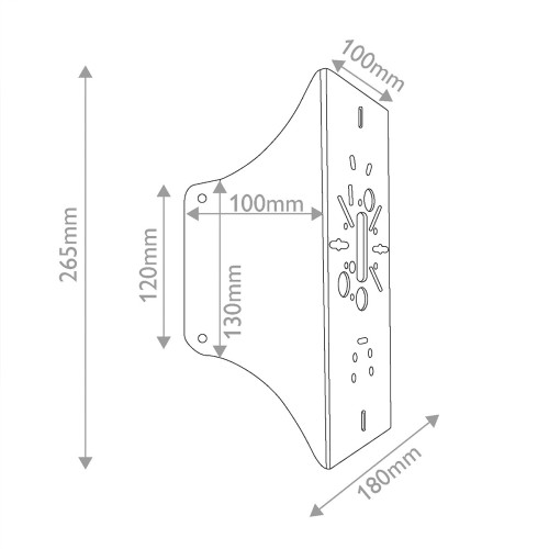 Uchwyt do montażu narożnego Corner Brackets C-BKT2-BROWN - Brązowy