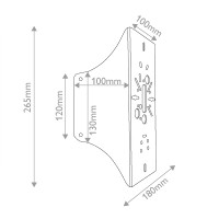Uchwyt do montażu narożnego Corner Brackets C-BKT2-BROWN - Brązowy