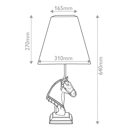 Lampa stołowa Eclipse - 1 źródło światła - Brązowa patyna
