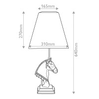 Lampa stołowa Eclipse - 1 źródło światła - Brązowa patyna
