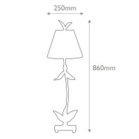 Lampa stołowa Red Bell - 1 źródło światła - Złoty