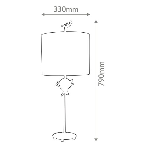 Lampa stołowa Trellis - 1 źródło światła - Beżowa patyna, srebrny