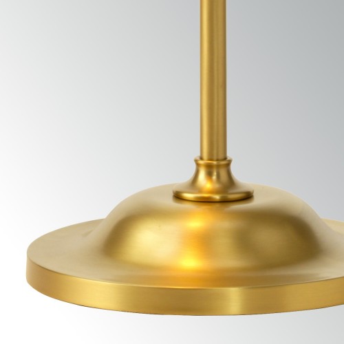 Lampa podłogowa Provence - 1 źródło światła - Postarzany mosiądz