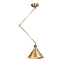 Kinkiet / Lampa wisząca Provence - 1 źródło światła - Postarzany mosiądz
