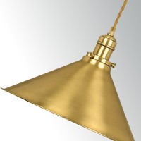 Lampa wisząca z obciążnikiem Provence - 1 źródło światła - Postarzany mosiądz