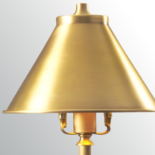 Lampa biurkowa Provence - 1 źródło światła - Postarzany mosiądz