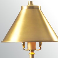 Lampa biurkowa Provence - 1 źródło światła - Postarzany mosiądz