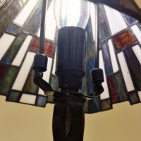 Mała lampa stołowa Inglenook - 1 źródło światła - Ciemnobrązowy