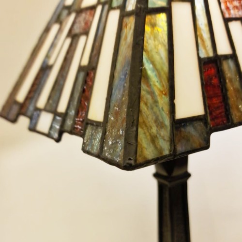 Mała lampa stołowa Inglenook - 1 źródło światła - Ciemnobrązowy