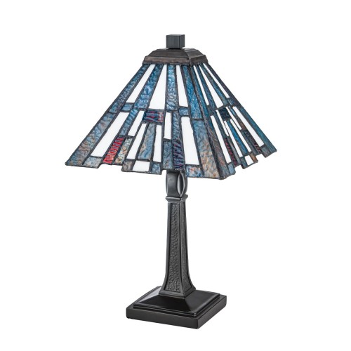 Mała lampa stołowa Inglenook - 1 źródło światła - Ciemnobrązowy