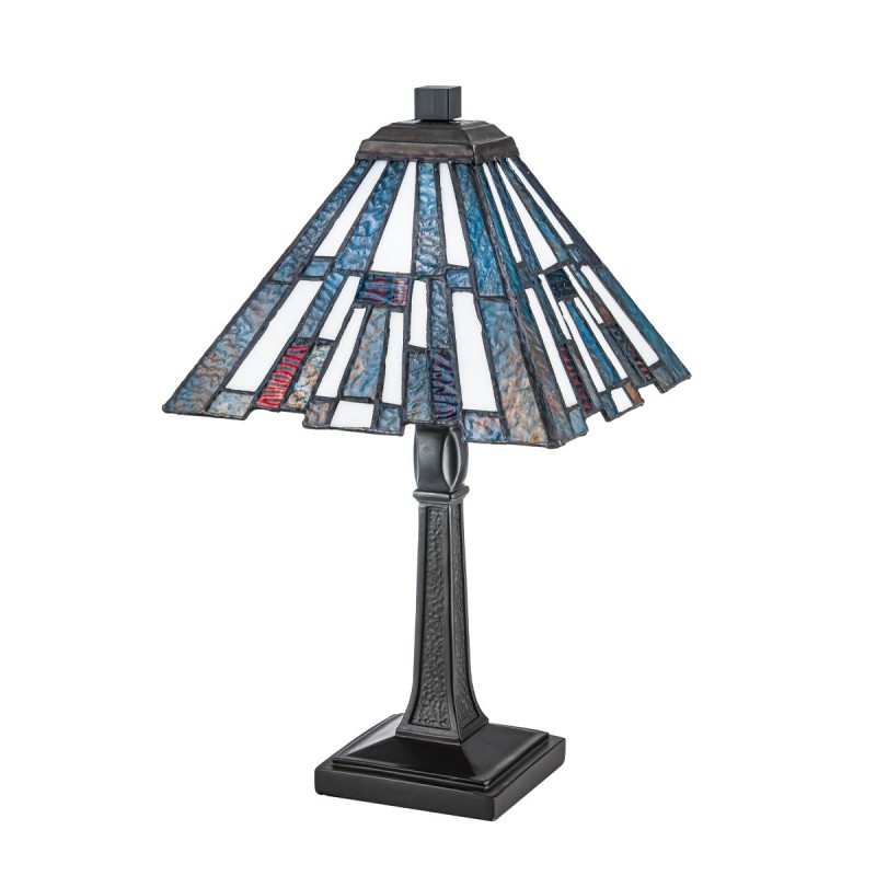Mała lampa stołowa Inglenook - 1 źródło światła - Ciemnobrązowy