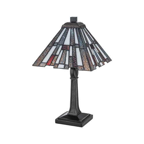 Mała lampa stołowa Inglenook - 1 źródło światła - Ciemnobrązowy