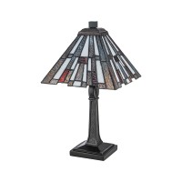 Mała lampa stołowa Inglenook - 1 źródło światła - Ciemnobrązowy
