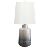 Mała lampa stołowa Bacari - 1 źródło światła - Niebieski, szary