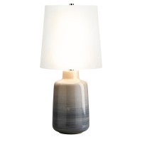 Mała lampa stołowa Bacari - 1 źródło światła - Niebieski, szary