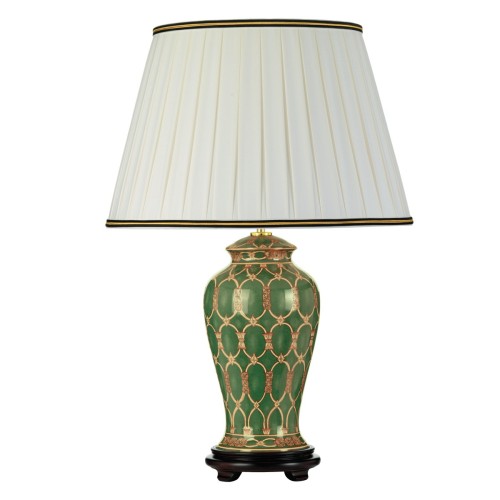 Lampa stołowa Sashi - 1 źródło światła - Zielony, złoty