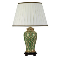 Lampa stołowa Sashi - 1 źródło światła - Zielony, złoty