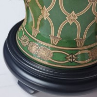 Lampa stołowa Sashi - 1 źródło światła - Zielony, złoty