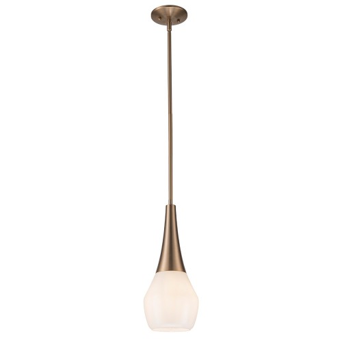 Lampa wisząca Deela - 1 źródło światła - Szampański brąz