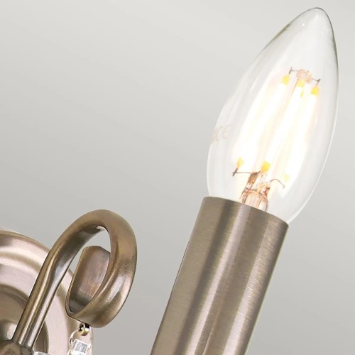 Kinkiet Aegean - 1 źródło światła - Postarzany mosiądz