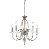 Żyrandol Aegean - 5 źródeł światła - Polerowany nikiel