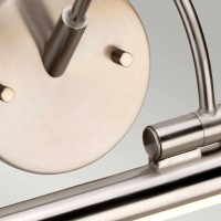 Duża obrazówka LED Alton - Szczotkowany nikiel