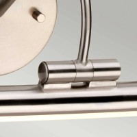 Duża obrazówka LED Alton - Szczotkowany nikiel