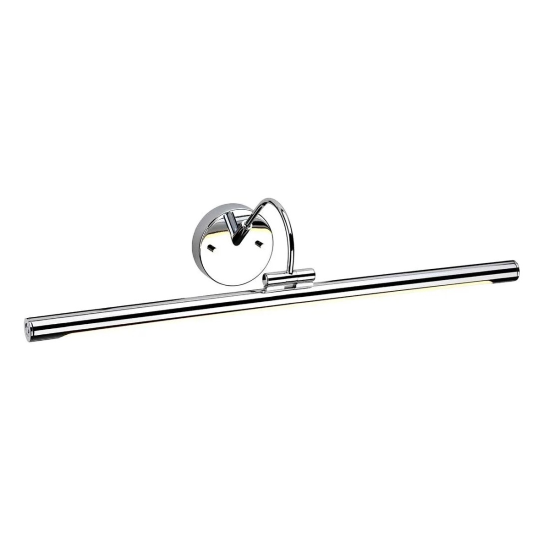 Duża obrazówka LED Alton - Polerowany chrom