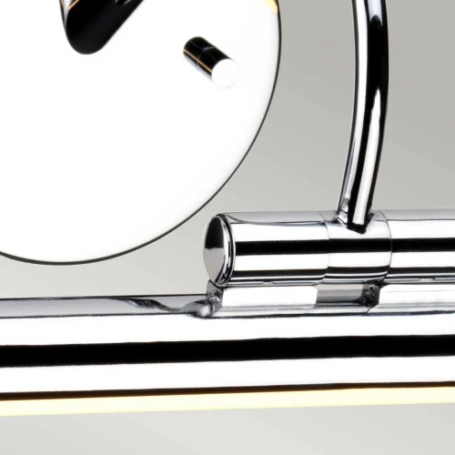 Duża obrazówka LED Alton - Polerowany chrom