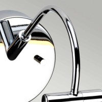 Duża obrazówka LED Alton - Polerowany chrom