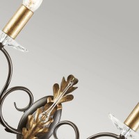 Kinkiet Amarilli - 2 źródła światła - Brązowy, złota patyna