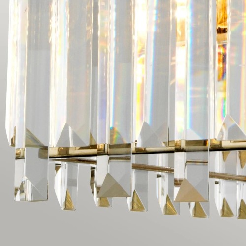 Duży żyrandol Aries - 4 źródła światła - Polerowany nikiel