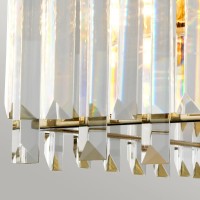 Duży żyrandol Aries - 4 źródła światła - Polerowany nikiel