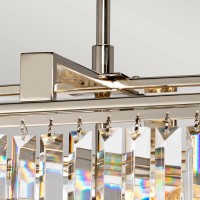 Mały żyrandol Aries - 4 źródła światła - Polerowany nikiel