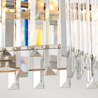 Mały żyrandol Aries - 4 źródła światła - Polerowany nikiel